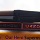The leather case of the Oasis (top) versus the Aura H2O (bottom).